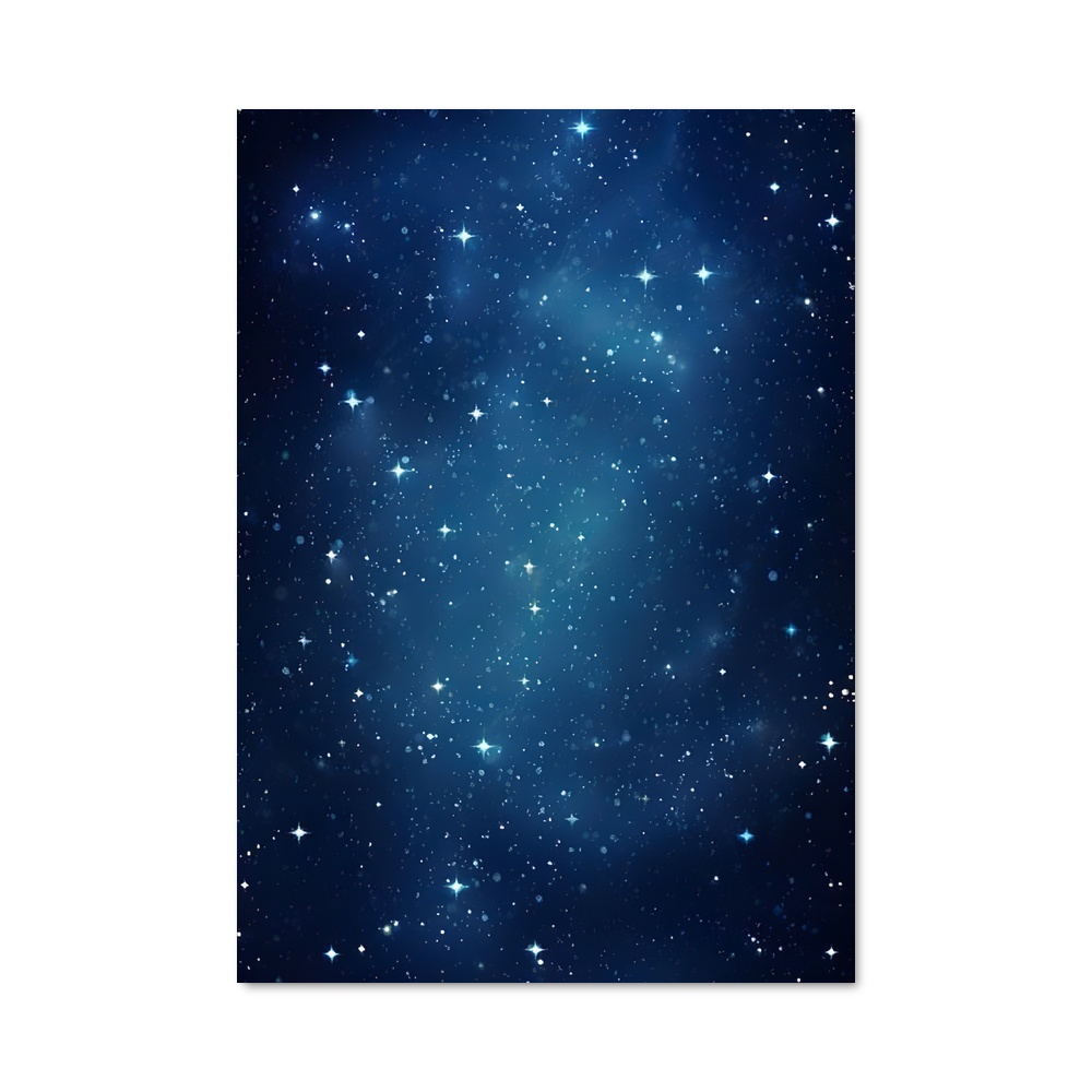Poster Énorme Bleu Brillant – affiche Étoiles